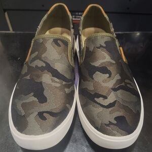 OluKai Lae'ahi Pa'i Mens Camouflage‎ Slip-On Boat  Loafers Size 10